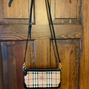Burberry Haymarket Check Crossbody Bag